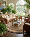 Savannah Sojourn Collection Area Rug -  Limpopo Round Brown  lifestyle 26