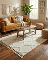 Sahara Chic Collection Area Rug -  Tuareg Rectangle Ivory  lifestyle 11