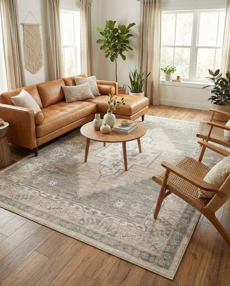 Savannah Series Collection Area Rug -  Augusta (Mink) Rectangle Mink  lifestyle 38