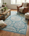 Arcadia Rugs Collection Area Rug -  Atlantis (Gray and Blue) Rectangle Gray and Blue  lifestyle 19