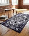 Georgetown Rugs Collection Area Rug - Dupont (Navy Blue) Rectangle Navy Blue  lifestyle 7