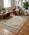Savannah Threads Collection Area Rug - Sahara Rectangle Natural  lifestyle 8