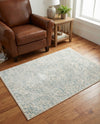 Coastal Haven Collection Area Rug - Seabreeze (Gray) Rectangle Gray  lifestyle 9