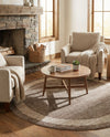 Studio Haven Collection Area Rug -  Alcove (Light Brown) Round Light Brown  lifestyle 49