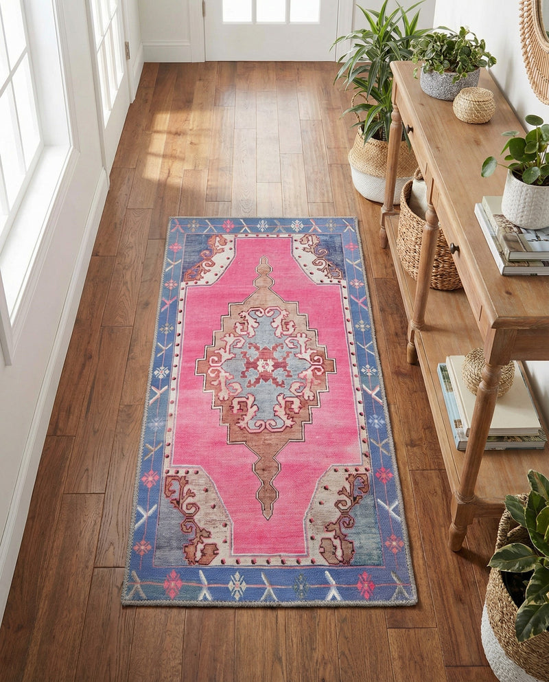 Heritage Elegance Collection Area Rug -  Winterthur (Fuchsia) Runner Fuchsia  lifestyle 53