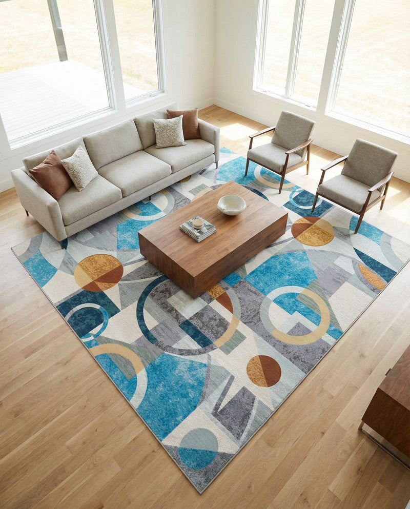 Urban Terrace Collection Area Rug -  Loggia Square Multi  lifestyle 42