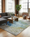Marrakesh Elegance Collection Area Rug -  Boujad Rectangle Blue  lifestyle 22
