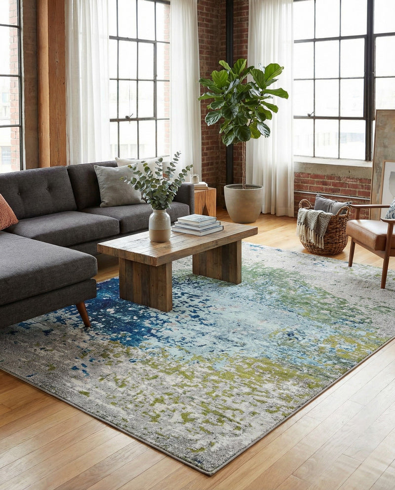 Marrakesh Elegance Collection Area Rug -  Boujad Rectangle Blue  lifestyle 22