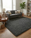 Plush Oasis Collection Area Rug - Serenity (Graphite Gray) Rectangle Graphite Gray  lifestyle 14