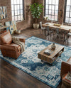 Beverly Grove Collection Area Rug - Melrose (Navy Blue) Rectangle Navy Blue  lifestyle 10
