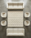 Lana Tasmanian Wool Collection Area Rug - Freycinet Square Ivory  lifestyle 29