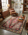 Sedona Vista Collection Area Rug -  Anasazi Rectangle Multi  lifestyle 32