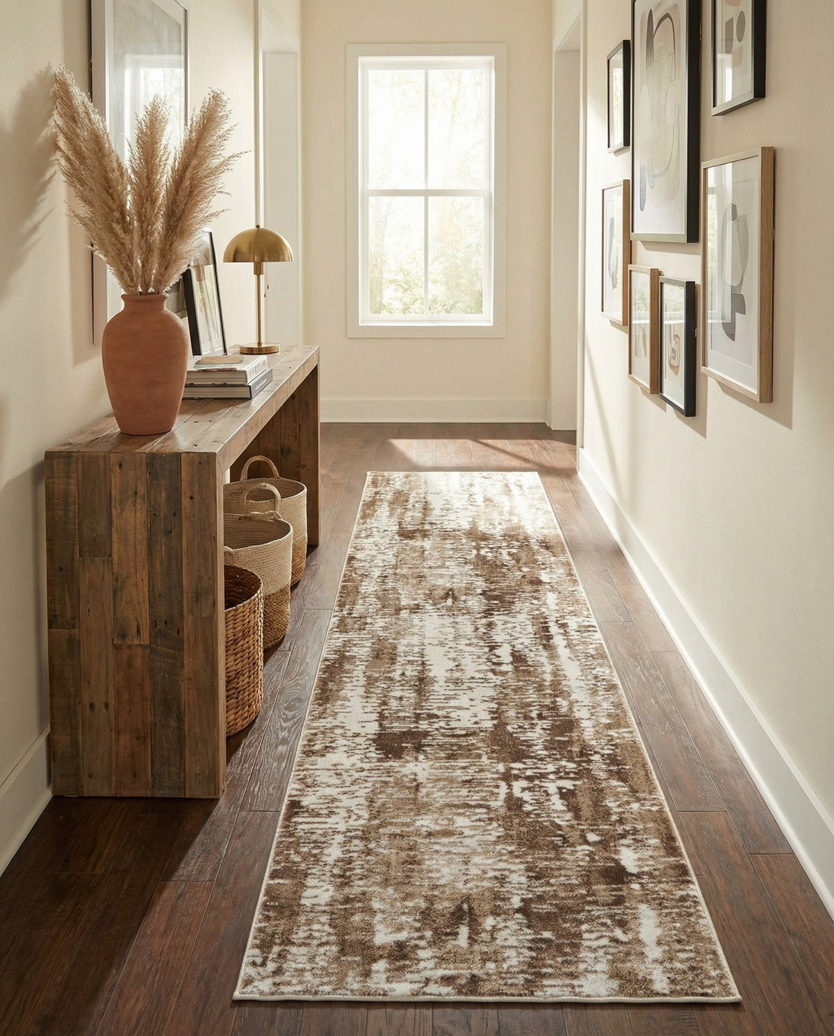 Coastal Haven Collection Area Rug -  Pelican Runner Ivory  lifestyle 121