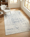 Coastal Manor Collection Area Rug -  Wavecrest Rectangle Gray  lifestyle 31