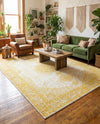 Dover Terrace Collection Area Rug - Marina (Yellow) Rectangle Yellow  lifestyle 6