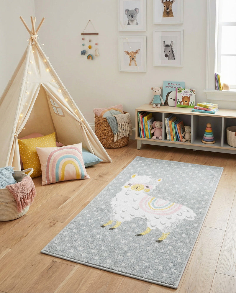 Wonder Tykes Collection Area Rug -  Marvel Runner Gray  lifestyle 45