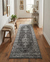 Dover Terrace Collection Area Rug - Marina (Dark Gray) Runner Dark Gray  lifestyle 39