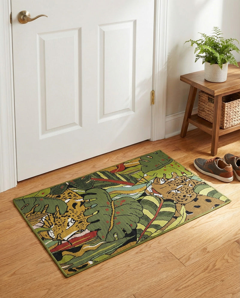 Seaside Blooms Collection Area Rug -  Sorrento Rectangle Green  lifestyle 18