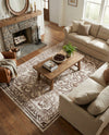 Sanctuary Retreat Collection Area Rug -  Retreat Rectangle Chocolate Brown  lifestyle 32