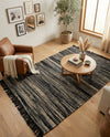 Savannah Jute Collection Area Rug - Nantucket Rectangle Navy Blue and Ivory  lifestyle 15