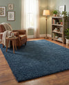 Alpine Plush Collection Area Rug -  Cortina (Marine Blue) Rectangle Marine Blue  lifestyle 16