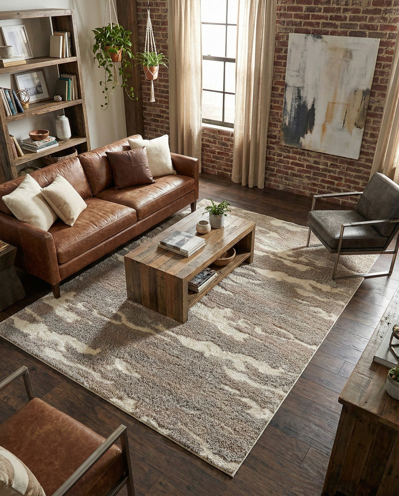 Sienna Collection Area Rug -  Veneto Rectangle Cloud Gray  lifestyle 37