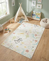 Wonder Tykes Collection Area Rug -  Abstracta Rectangle Ivory  lifestyle 13