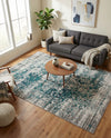 Copenhagen Comfort Collection Area Rug -  Odense Rectangle Blue  lifestyle 19