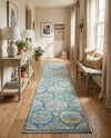 Arcadia Rugs Collection Area Rug -  Atlantis (Gray and Blue) Runner Gray and Blue  lifestyle 33