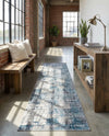 Seville Elegance Collection Area Rug - Cordoba Runner Gray Blue  lifestyle 72