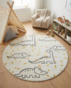 Wonder Tykes Collection Area Rug -  Jamboree Round Ivory  lifestyle 37