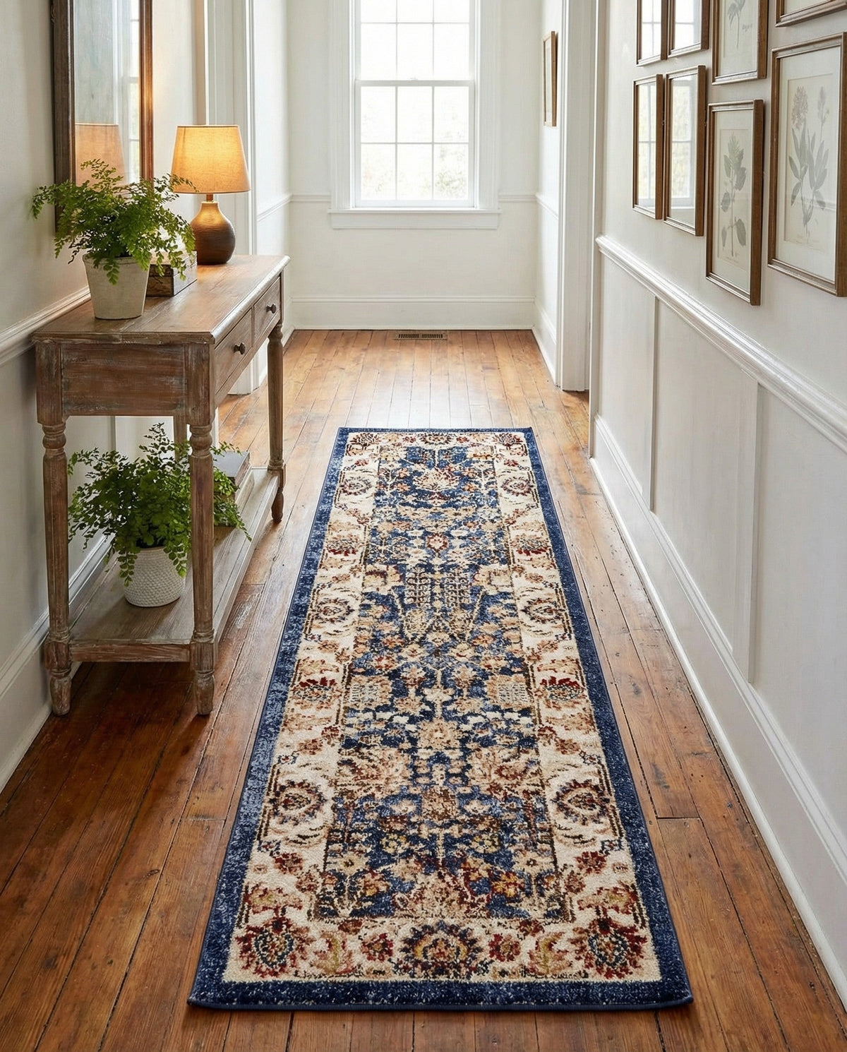 Eden Oasis Collection Area Rug -  Haven Runner Light Blue  lifestyle 68