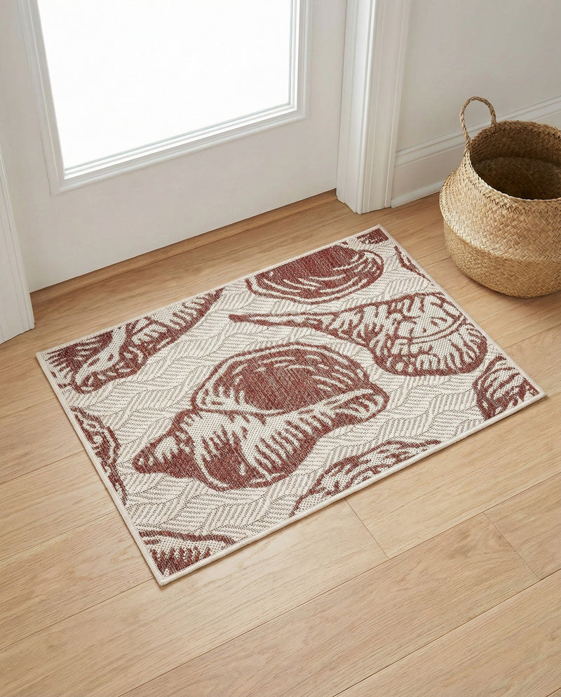 Seaside Haven Rugs Collection Area Rug -  Lighthouse (Ivory Rust Red) Rectangle Ivory Rust Red  lifestyle 4