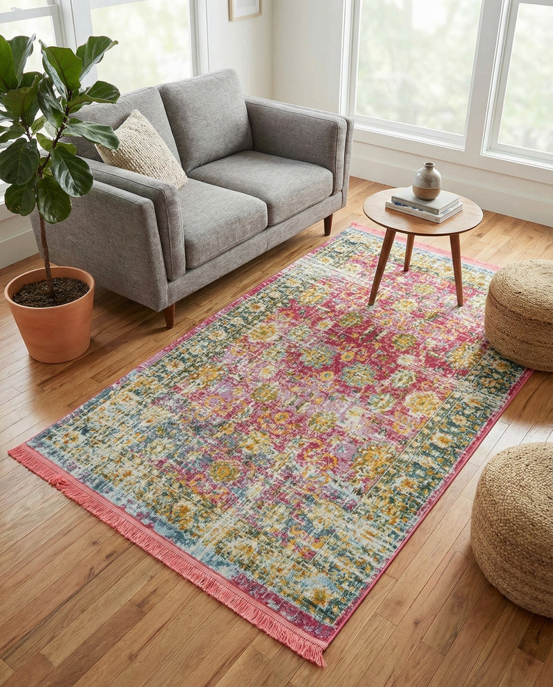 Arcadia Rugs Collection Area Rug -  Shangri-La Rectangle Pink  lifestyle 26
