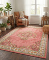 Geneva Terrace Collection Area Rug -  Yverdon Rectangle Rose  lifestyle 15