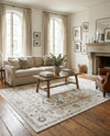 Adriana Terrace Collection Area Rug -  Positano (Ivory) Rectangle Ivory  lifestyle 6