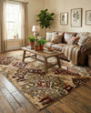 Bistro Lounge Collection Area Rug -  Piccolo Rectangle Beige  lifestyle 7