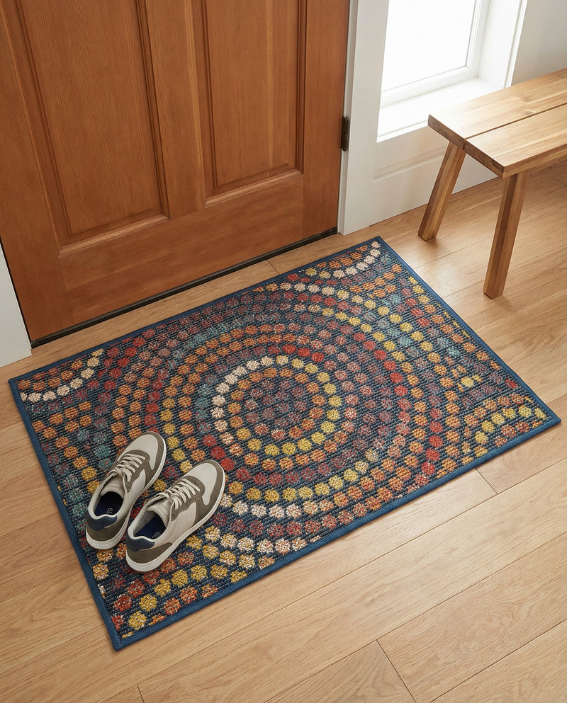 Coastal Terrace Collection Area Rug -  Lagoon Rectangle Multi  lifestyle 3