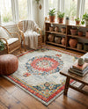 Brighton Terrace Collection Area Rug - Hove (Ivory) Square Ivory  lifestyle 40