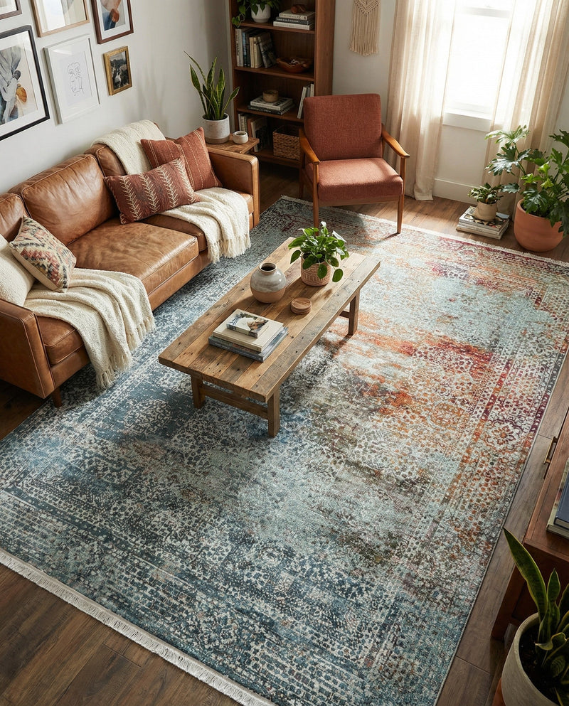 Caribbean Breeze Collection Area Rug -  Yucatan Rectangle Multi  lifestyle 14