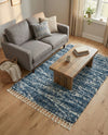 Tranquil Tides Shag Collection Area Rug -  Frost Rectangle Blue  lifestyle 37