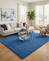 Plush Oasis Collection Area Rug - Serenity (Periwinkle Blue) Rectangle Periwinkle Blue  lifestyle 30