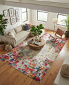Chromatic Oasis Collection Area Rug -  Blush Rectangle Multi  lifestyle 36