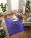 Plush Oasis Collection Area Rug - Serenity (Periwinkle Blue) Rectangle Periwinkle Blue  lifestyle 32