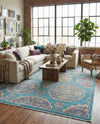 Arcadia Rugs Collection Area Rug -  Atlantis (Blue) Rectangle Blue  lifestyle 3