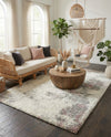 Cozy Haven Shag Collection Area Rug -  Tranquility (Pink) Rectangle Pink  lifestyle 6