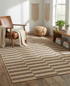 Sahara Sands Collection Area Rug -  Akhetaten Rectangle Natural and Brown  lifestyle 14