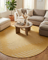 Urban Terrace Collection Area Rug -  Chelsea (Yellow) Round Yellow  lifestyle 74