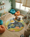 Wonder Tykes Collection Area Rug -  Dynamo Round Multi  lifestyle 47
