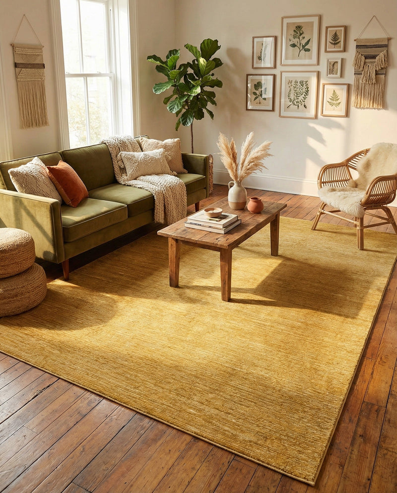 Bloomsbury Elegance Collection Area Rug -  Kensington (Yellow) Rectangle Yellow  lifestyle 20